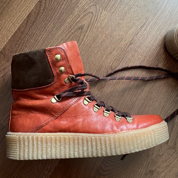 Shoe the Bear Agda boots in red brown size 40 8.5 - Picture 4 of 10